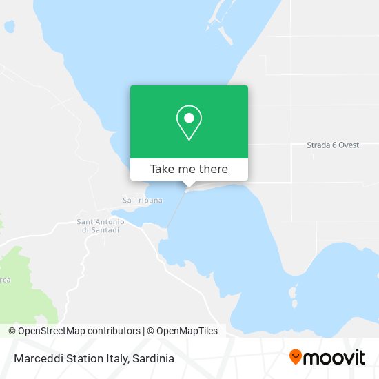 Marceddi Station Italy map
