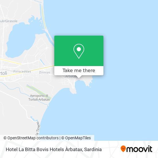 Hotel La Bitta Bovis Hotels Àrbatax map