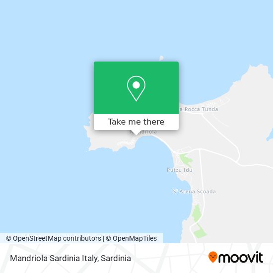 Mandriola Sardinia Italy map