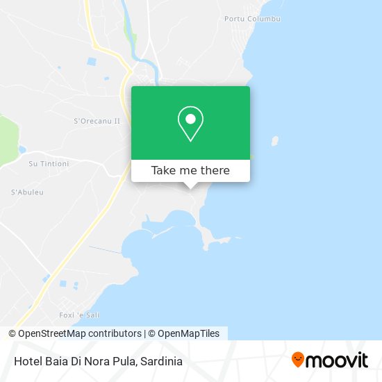 Hotel Baia Di Nora Pula map
