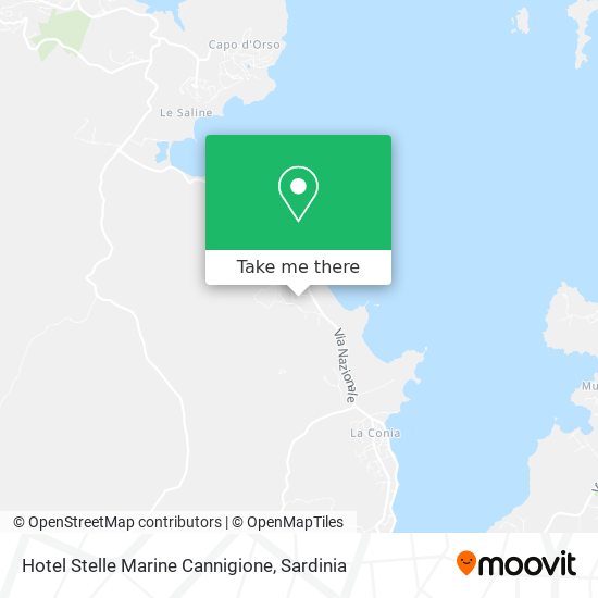 Hotel Stelle Marine Cannigione map