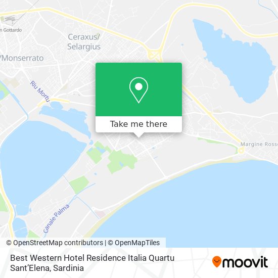 Best Western Hotel Residence Italia Quartu SantʼElena map