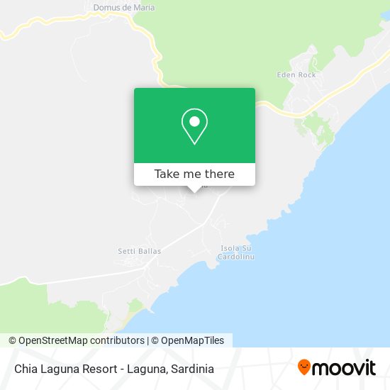 Chia Laguna Resort - Laguna map