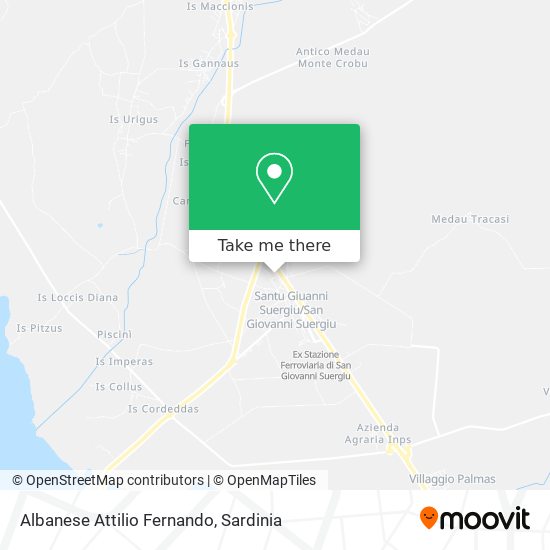 Albanese Attilio Fernando map