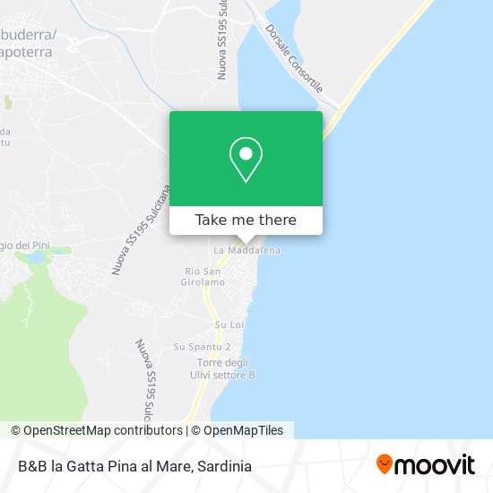 B&B la Gatta Pina al Mare map