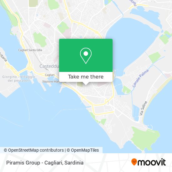 Piramis Group - Cagliari map