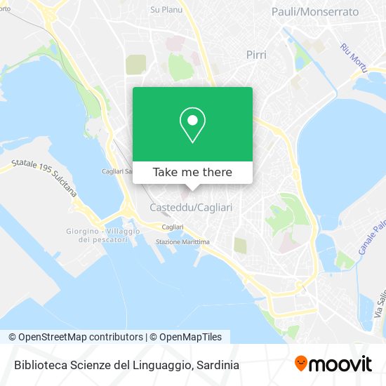 Biblioteca Scienze del Linguaggio map