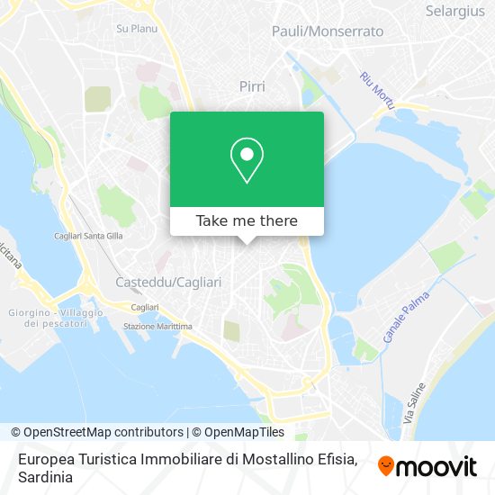 Europea Turistica Immobiliare di Mostallino Efisia map
