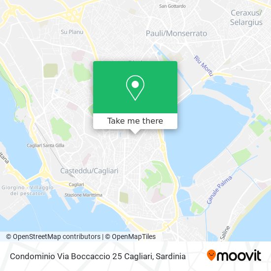 Condominio Via Boccaccio 25 Cagliari map