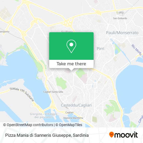 Pizza Mania di Sanneris Giuseppe map