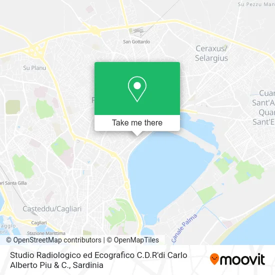 Studio Radiologico ed Ecografico C.D.R'di Carlo Alberto Piu & C. map