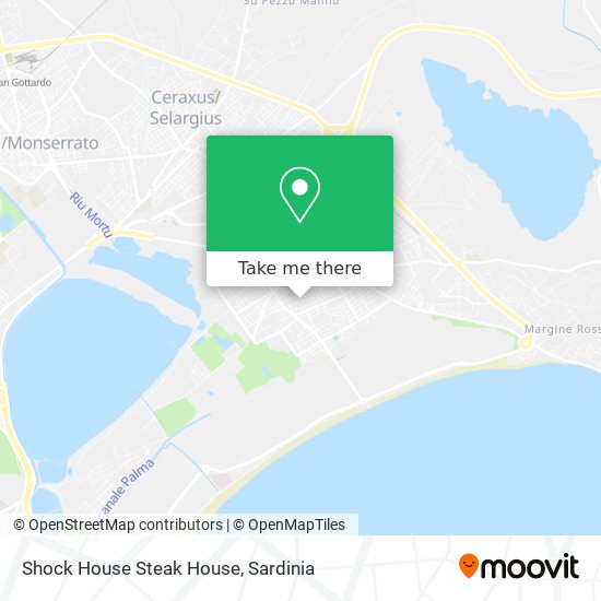 Shock House Steak House map