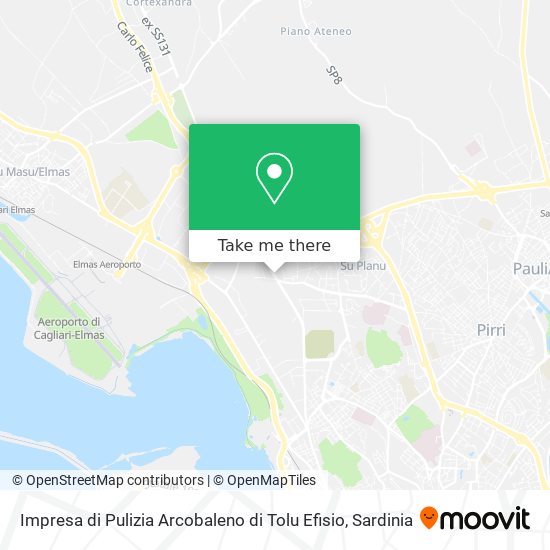 Impresa di Pulizia Arcobaleno di Tolu Efisio map