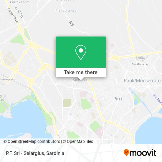 P.F. Srl - Selargius map