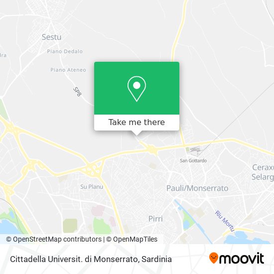 Cittadella Universit. di Monserrato map