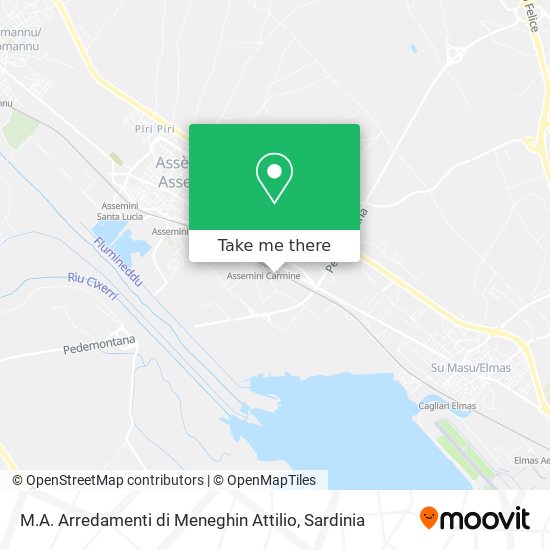 M.A. Arredamenti di Meneghin Attilio map
