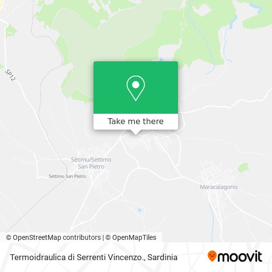 Termoidraulica di Serrenti Vincenzo. map