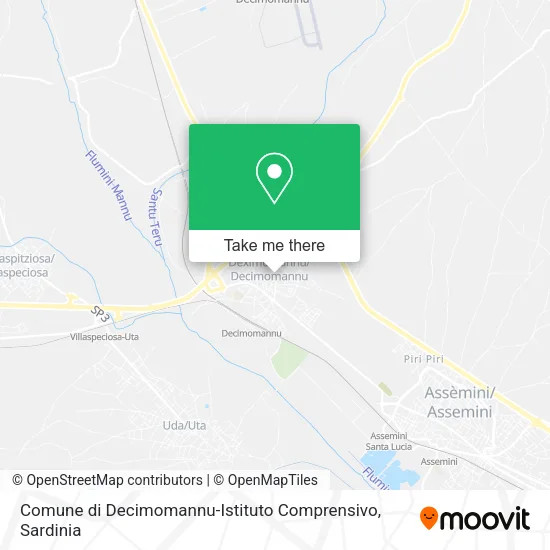 Comune di Decimomannu-Istituto Comprensivo map