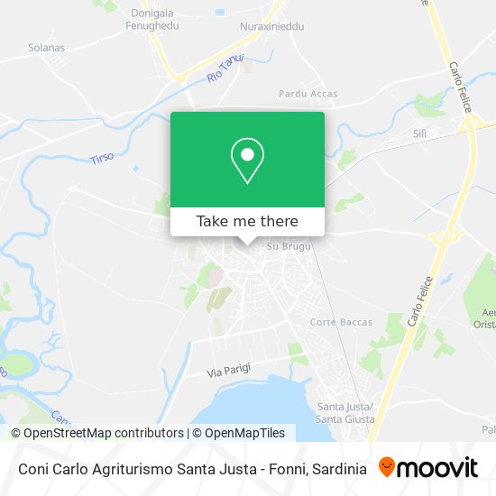 Coni Carlo Agriturismo Santa Justa - Fonni map