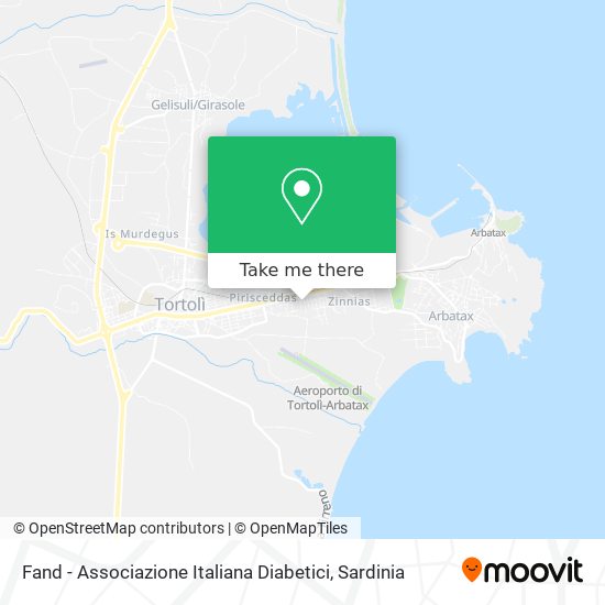 Fand - Associazione Italiana Diabetici map