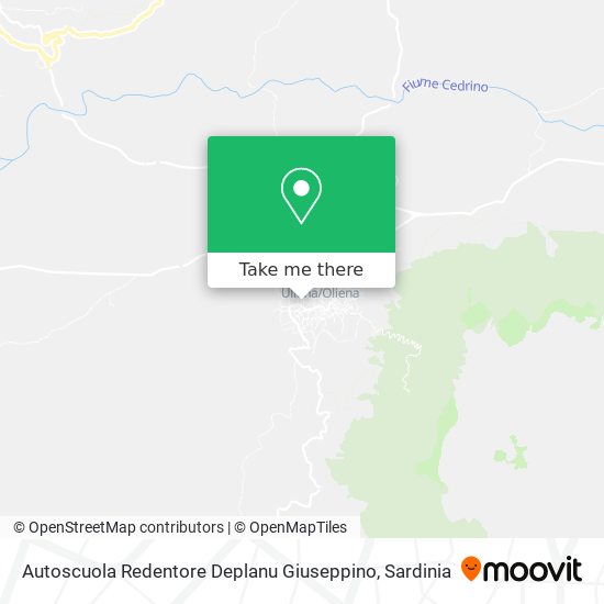 Autoscuola Redentore Deplanu Giuseppino map