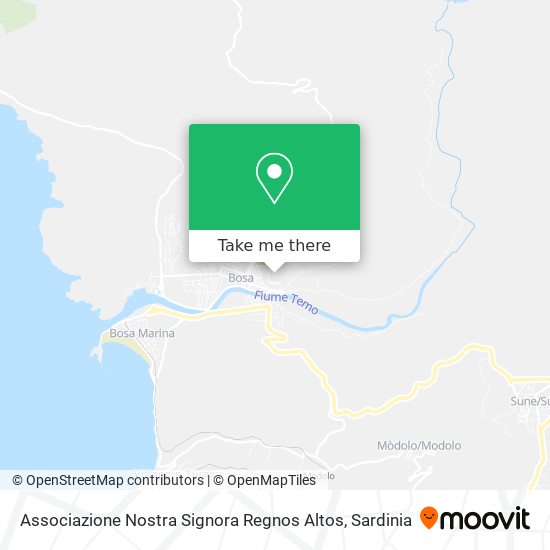 Associazione Nostra Signora Regnos Altos map