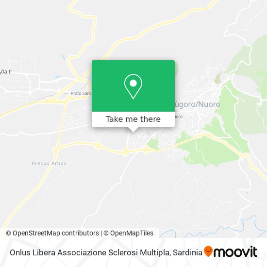 Onlus Libera Associazione Sclerosi Multipla map
