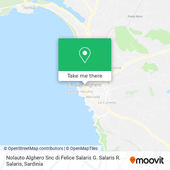 Nolauto Alghero Snc di Felice Salaris G. Salaris R. Salaris map