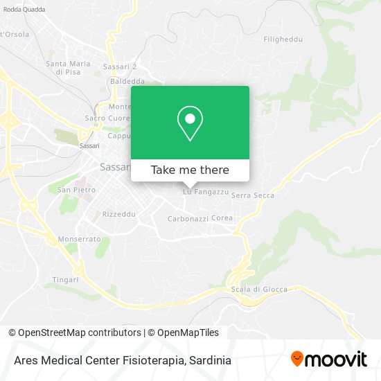 Ares Medical Center Fisioterapia map