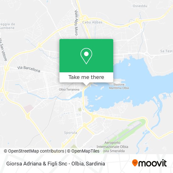 Giorsa Adriana & Figli Snc - Olbia map