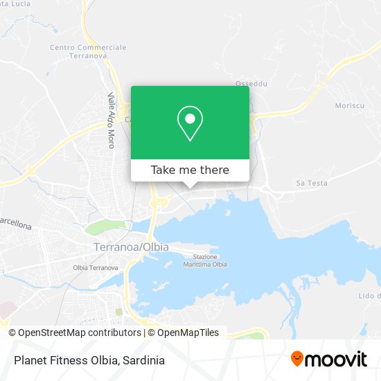 Planet Fitness Olbia map