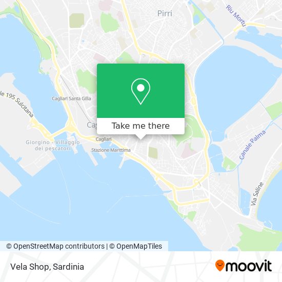 Vela Shop map