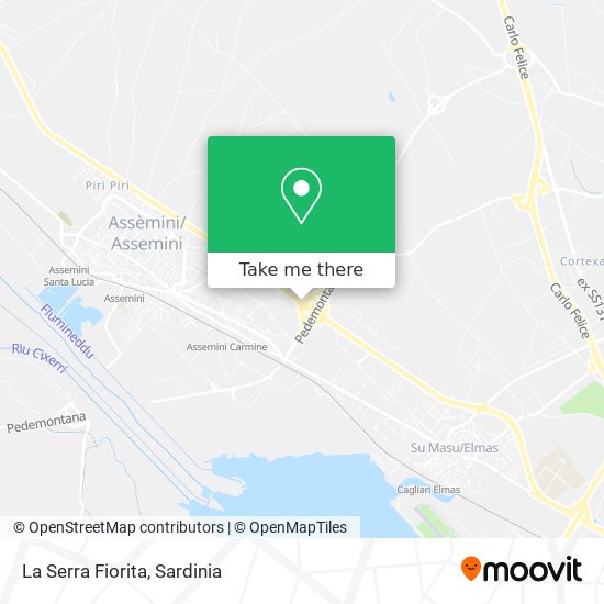 La Serra Fiorita map
