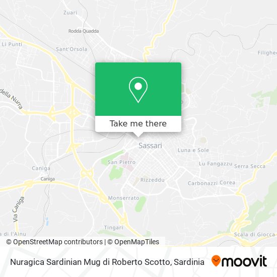 Nuragica Sardinian Mug di Roberto Scotto map