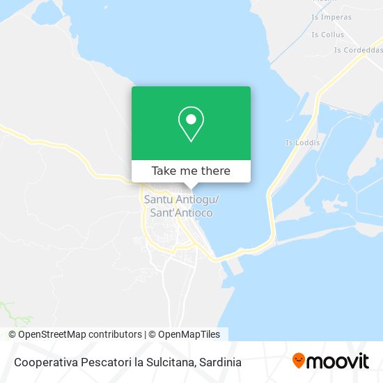 Cooperativa Pescatori la Sulcitana map