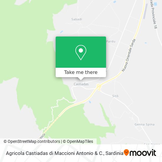 Agricola Castiadas di Maccioni Antonio & C. map