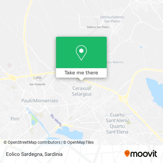Eolico Sardegna map