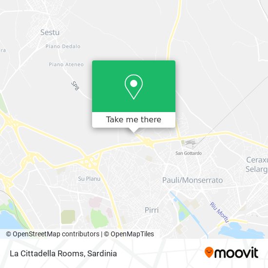 La Cittadella Rooms map