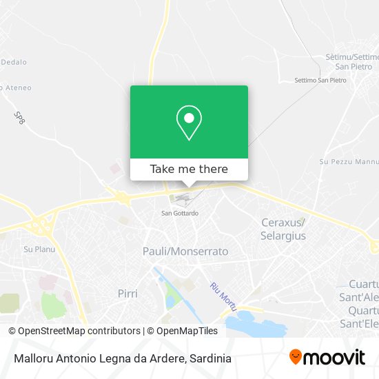 Malloru Antonio Legna da Ardere map