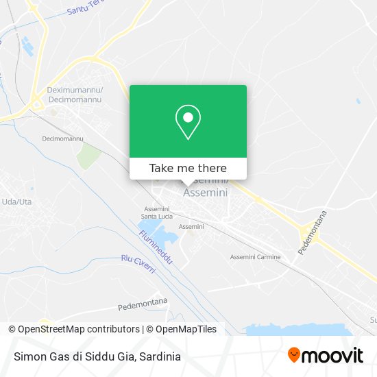 Simon Gas di Siddu Gia map