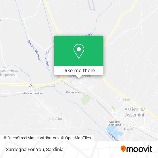 Sardegna For You map