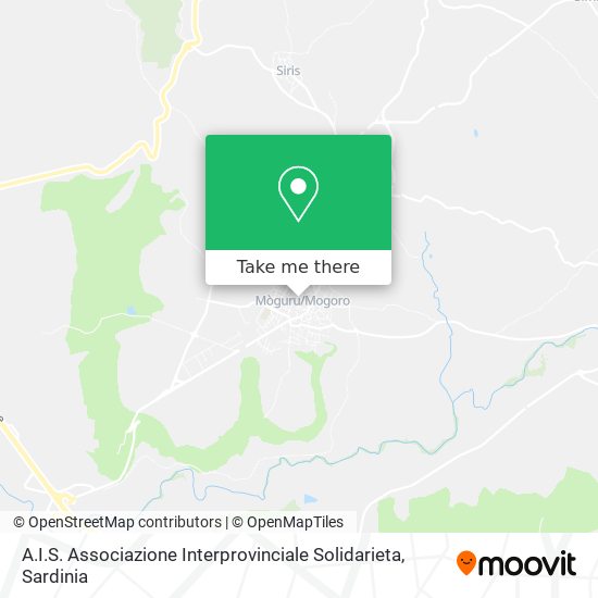 A.I.S. Associazione Interprovinciale Solidarieta map