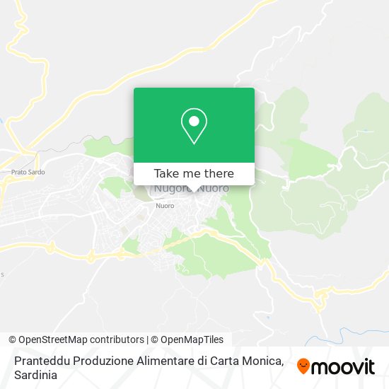 Pranteddu Produzione Alimentare di Carta Monica map