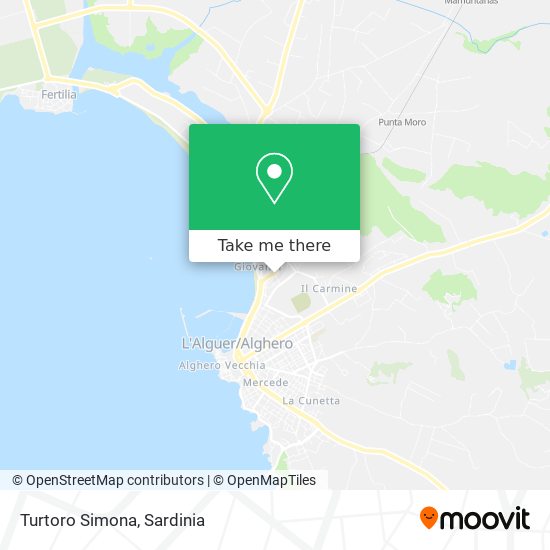 Turtoro Simona map