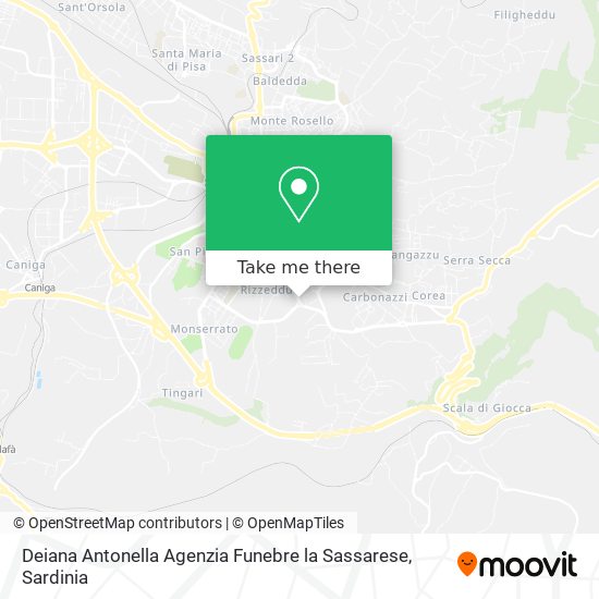 Deiana Antonella Agenzia Funebre la Sassarese map