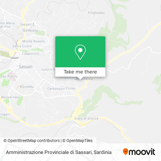 Amministrazione Provinciale di Sassari map