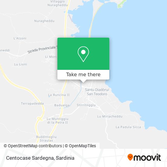 Centocase Sardegna map
