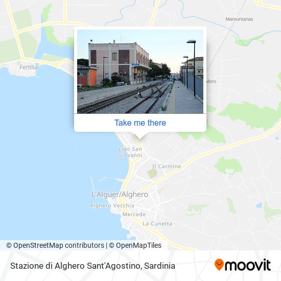 Stazione di Alghero Sant'Agostino map