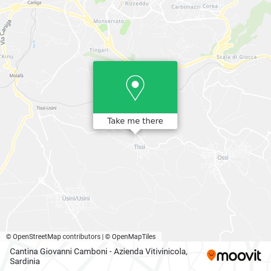 Cantina Giovanni Camboni - Azienda Vitivinicola map