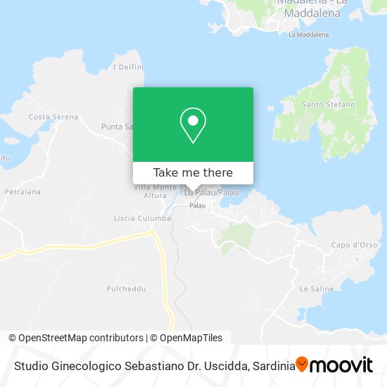Studio Ginecologico Sebastiano Dr. Uscidda map